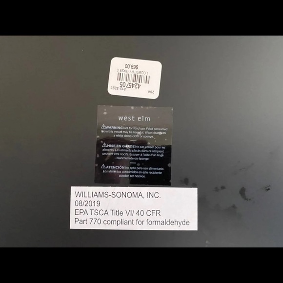 Set of 2 West Elm Lacquer Wood Trays - Picture 3 of 3